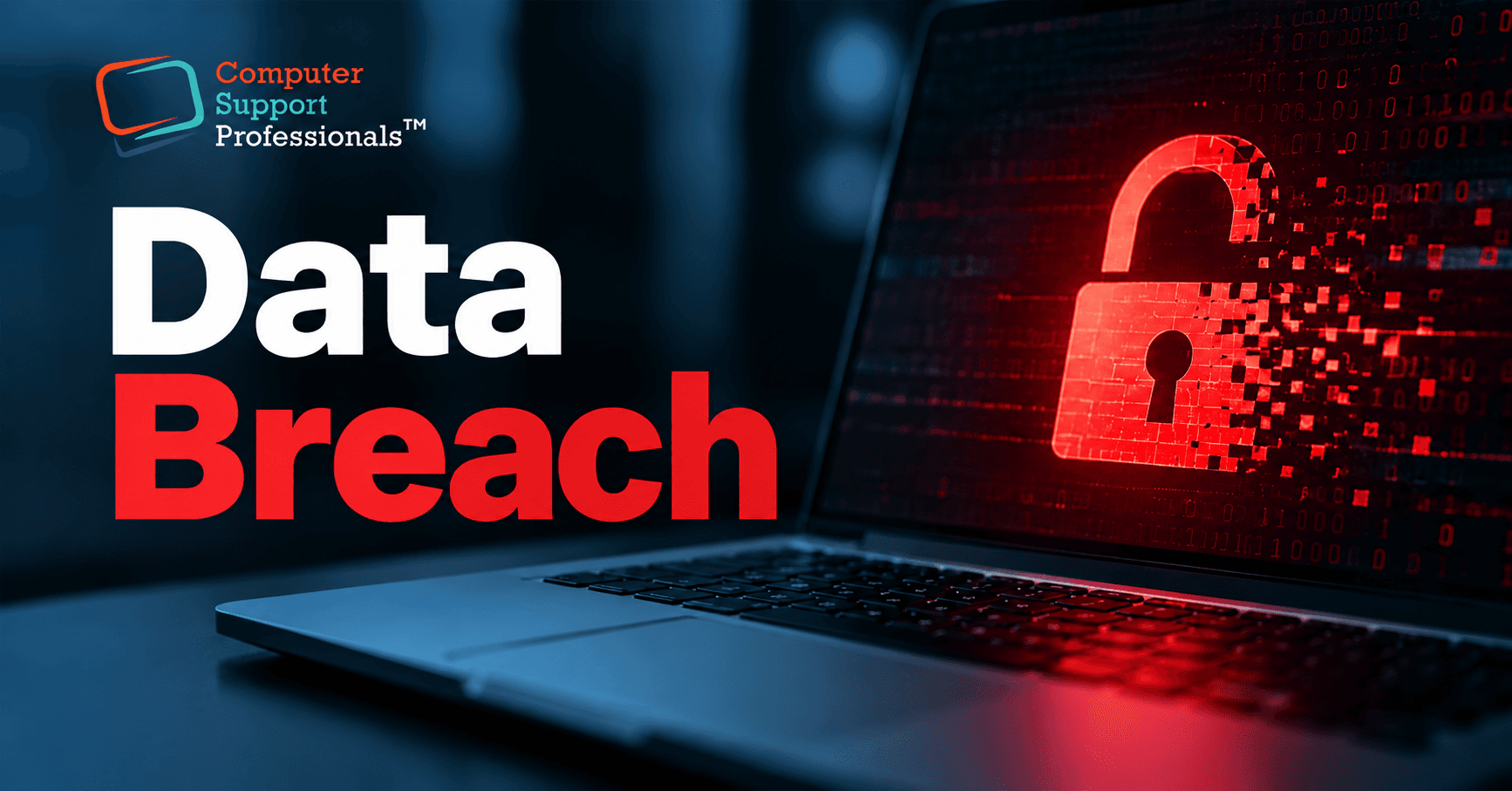 Data Breach response plan on a laptop