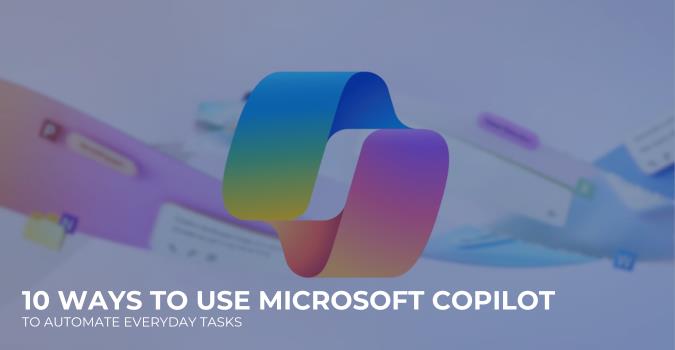 Professional using Microsoft Copilot for business automation with Microsoft Consulting Services