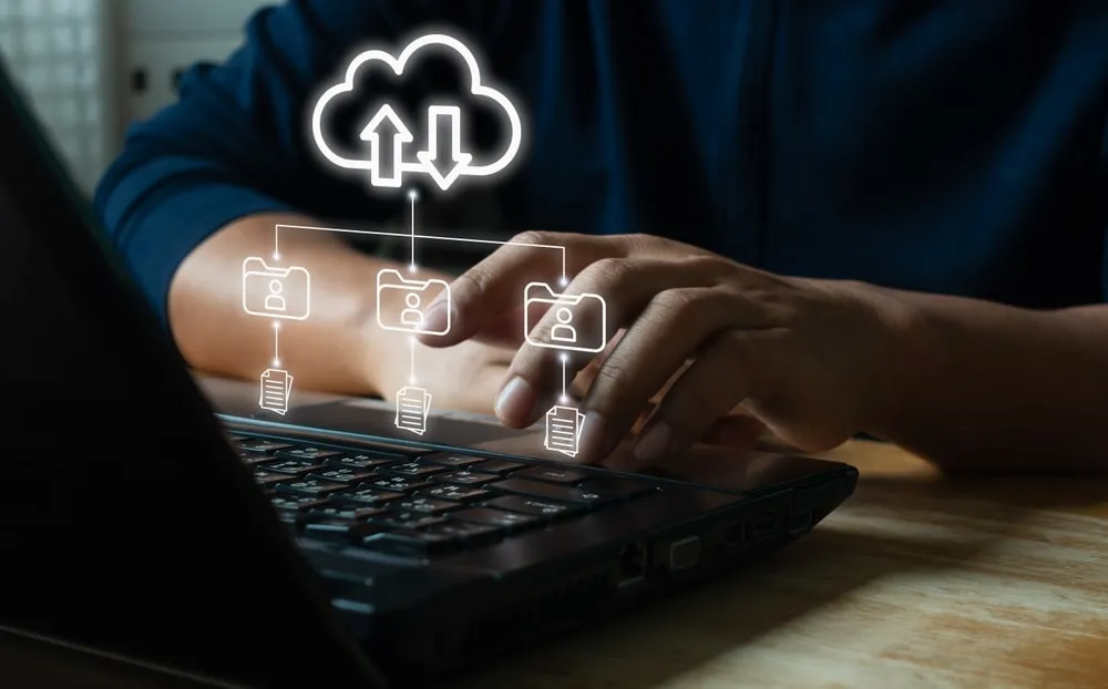 our member of team doing work on IT Disaster Recovery Services