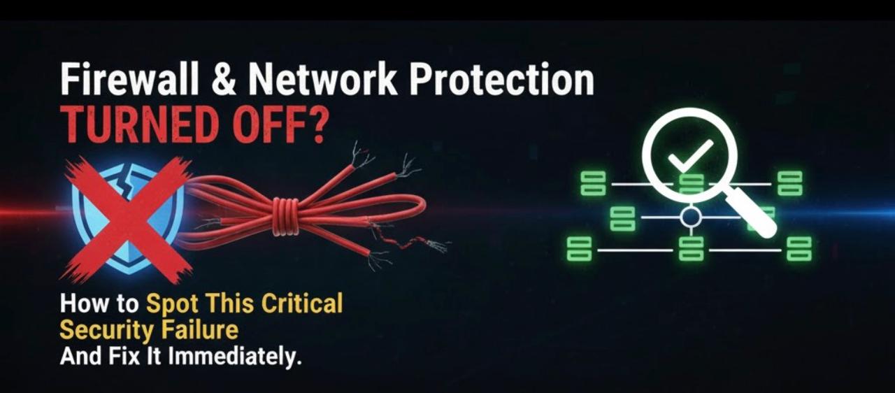 Firewall and network protection illustration