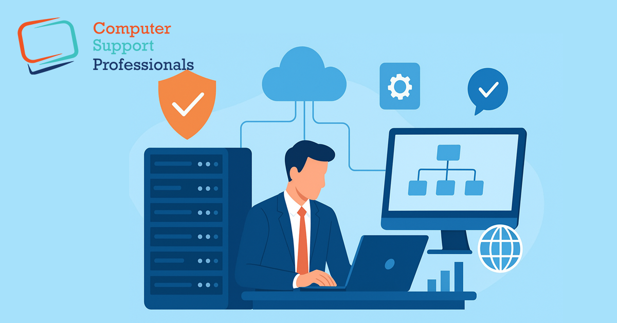Modern digital network and server infrastructure concept representing professional IT Infrastructure Services.