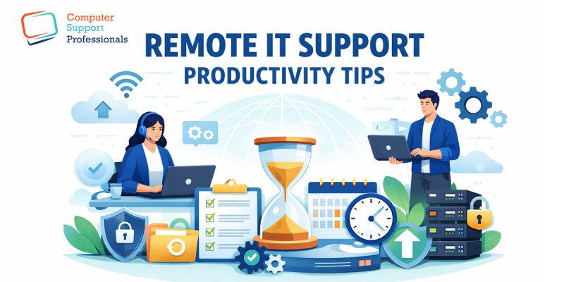 Remote IT Support Sydney helping professionals solve computer and network issues while working remotely