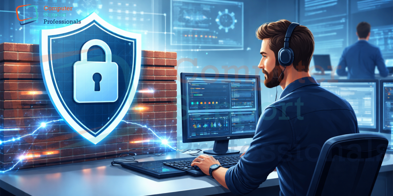 Firewall Security Manager protecting company network