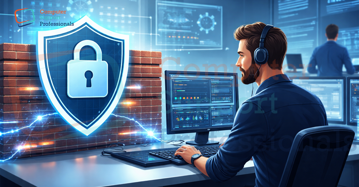 Firewall Security Manager protecting company network