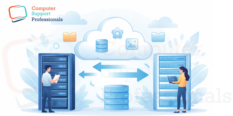 Cloud server hosting for business migration