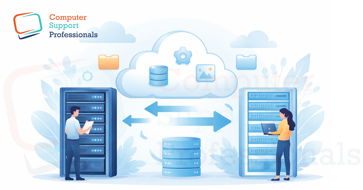 Cloud server hosting for business migration