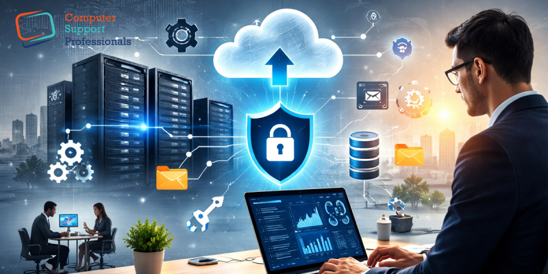 Managed IT services cloud security business system