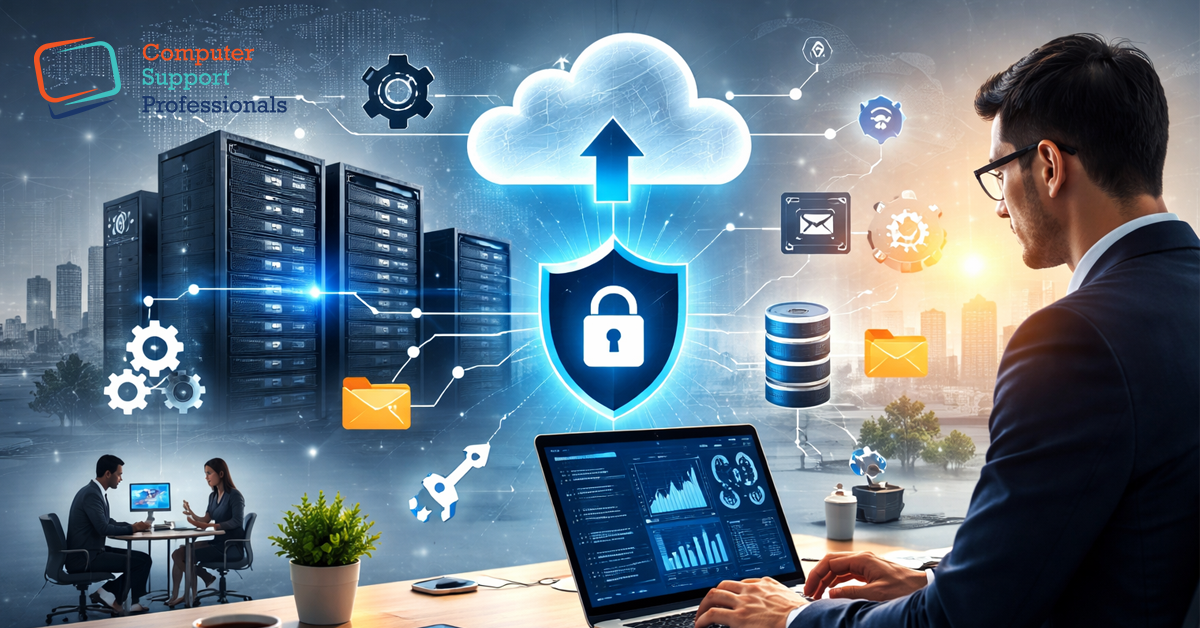 Managed IT services cloud security business system